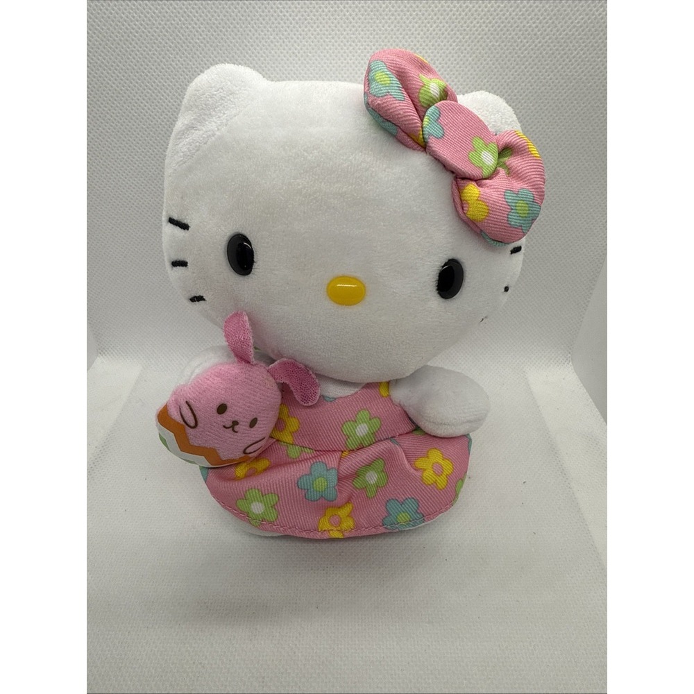 Hello Kitty By Sanrio Ty Beanie Stuffed Plush W/Easter‎ Bunny Egg 2015